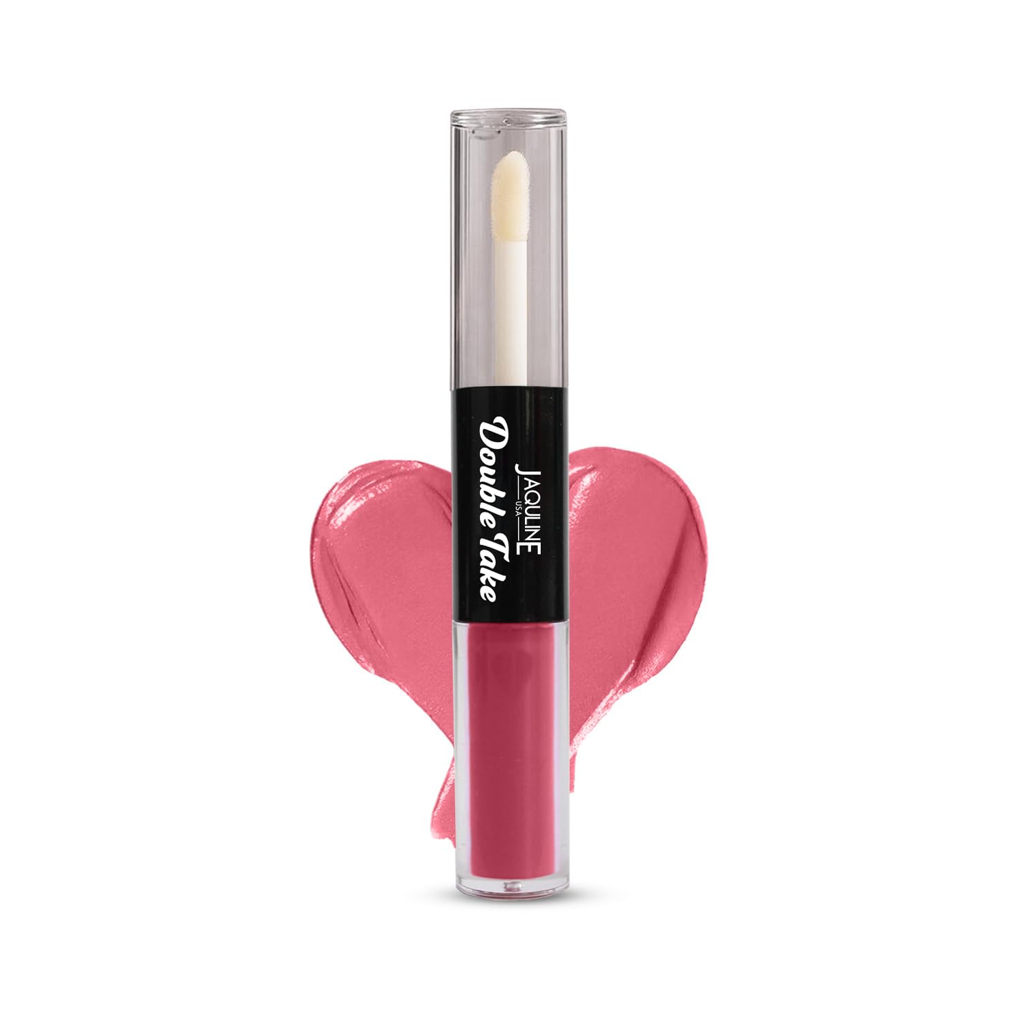JAQULINE USA Double Take Matte & Gloss Lipstick | Dual Finish | Long-Lasting | Non-Transfer | High Shine & Intense Color - Hazelnut Roast 03, 6.5 ml