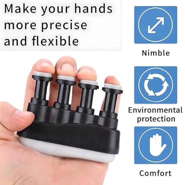 Finger Strengthener,Finger Exerciser and Hand Strengthener Rehab for Musician,Rock Climbing,Comfortable Conditioning