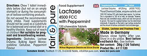 Lactase tabletten - hoge dosering - 120 kauwtabletten - 4500 FCC - Image 4