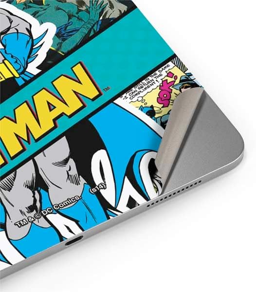 Skinit Decal Tablet Skin Compatible with iPad Air 11in (2024-2025) - Officially Licensed DC Comics Batman Vintage Pose Collage Art Design