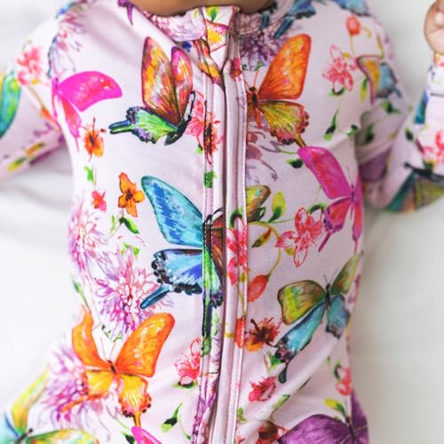 Image of Posh Peanut Girls Convertible Baby Sleepers, Toddlers Footless Pajamas | True To Size Fit With 2-Way Zipper, Convertible Mittens /Footies With Grips, Tagless Gentle Comfort, Easy Care Wash