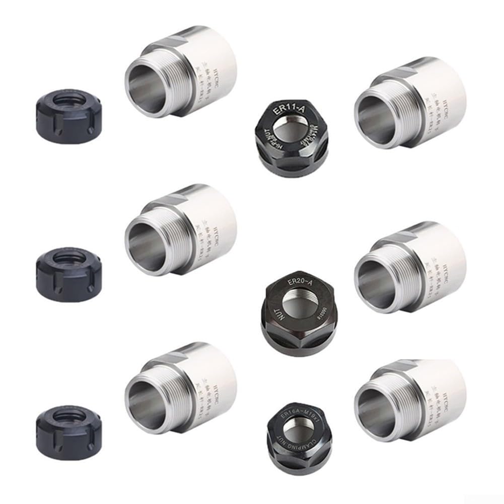 Adaptateur de filetage pour mandrin de serrage ER11 ER16 ER20 ER25 ER32 (ER16-ER20)