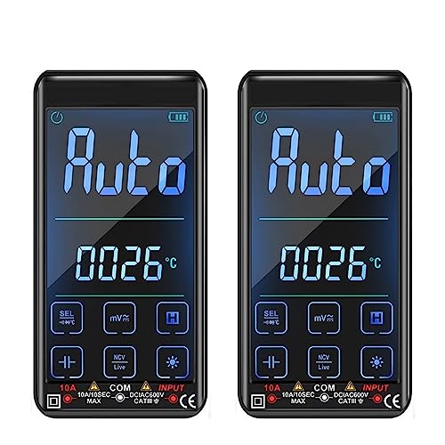 Multitester tactile pour mesurer ohm et capacité sans réglage manuel