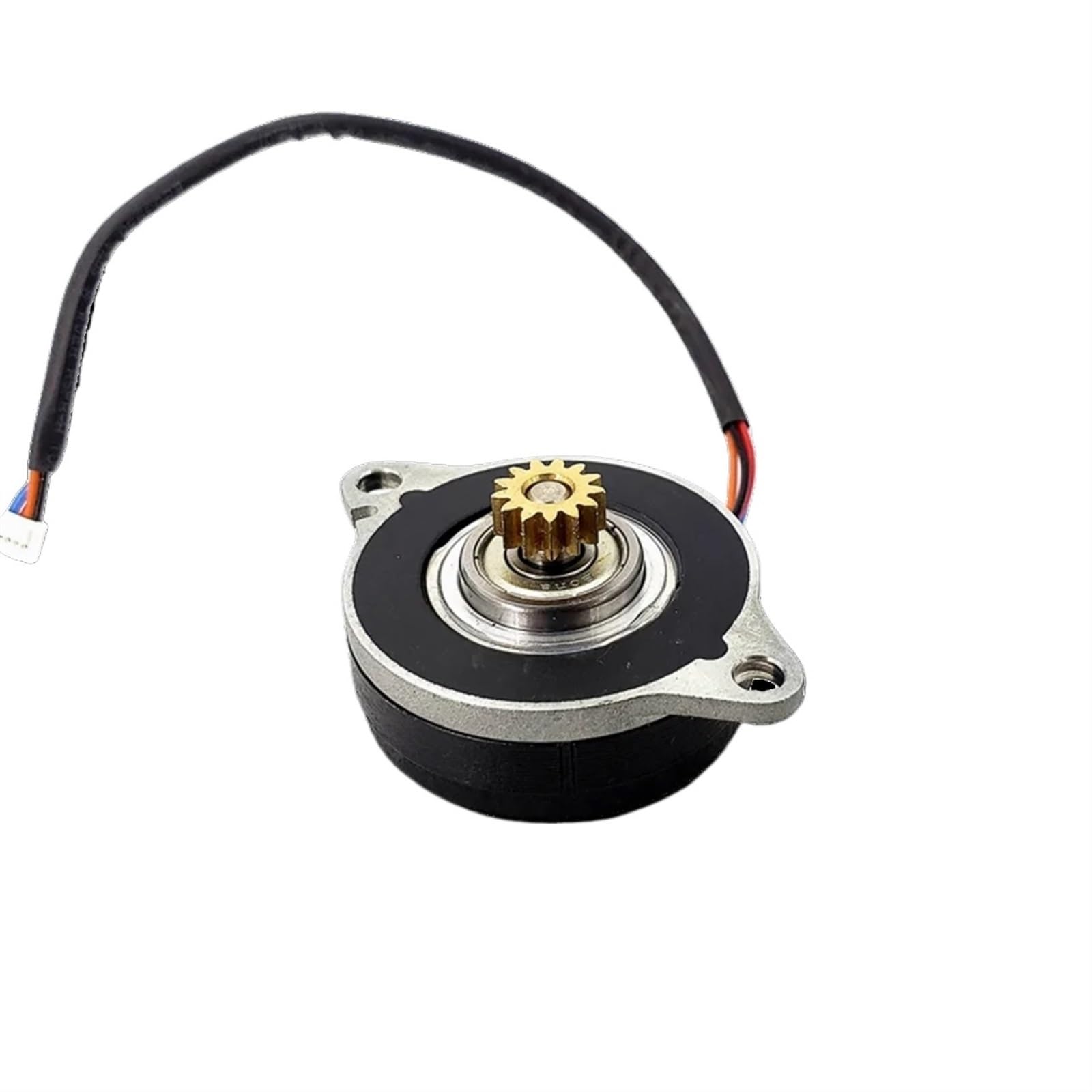 14HK0402 12V 0.9 Degree 36mm Round Thin 2-Phase 4-Wire Stepper Motor 13T Metal Copper Pulley For Surveillance Camera
