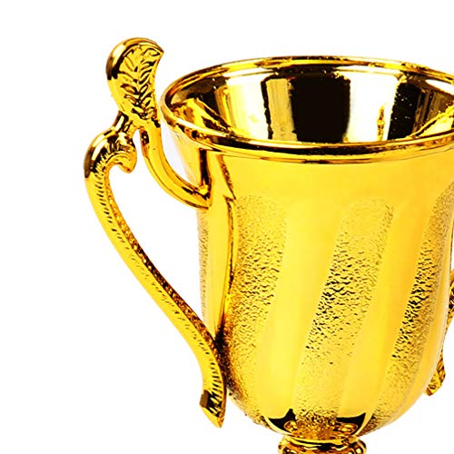 Mini troféus de ouro Amosfun com estátuas de troféu de base preta, reconhecimento para festas, celeb