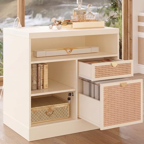Lateral File Cabinet with Lock and Shelves
