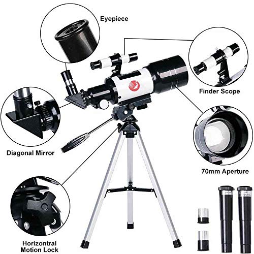 Telescopio Refractor Astronómico 70mm para Niños y Principiantes miniatura 3
