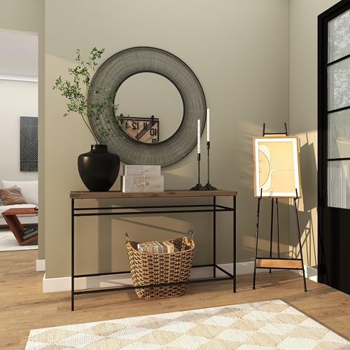 Deco 79 Metal Display Easel Large Adjustable 3 Tier Floor Standing Easel with Chain Support and Wood Accents, Display Stand 16" x 19" x 52", Black by Deco 79 - Image 8