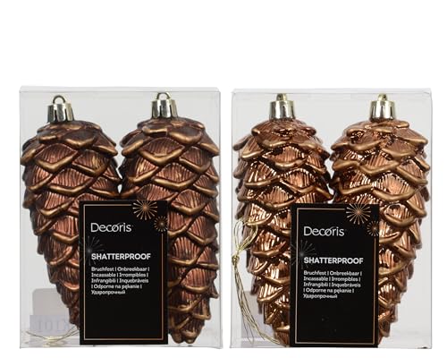 Kaemingk Christbaumschmuck Zapfen 12cm Kunststoff 2 Stück -...