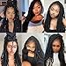 Goddess Locs Crochet Hair 6 Packs, 16 Inch Straight Faux Locs Crochet Braids, Pre-Looped Curly Soft Synthetic Braiding Hair Extensions for Black Women(16 Inch, 6 Packs, 1B#)