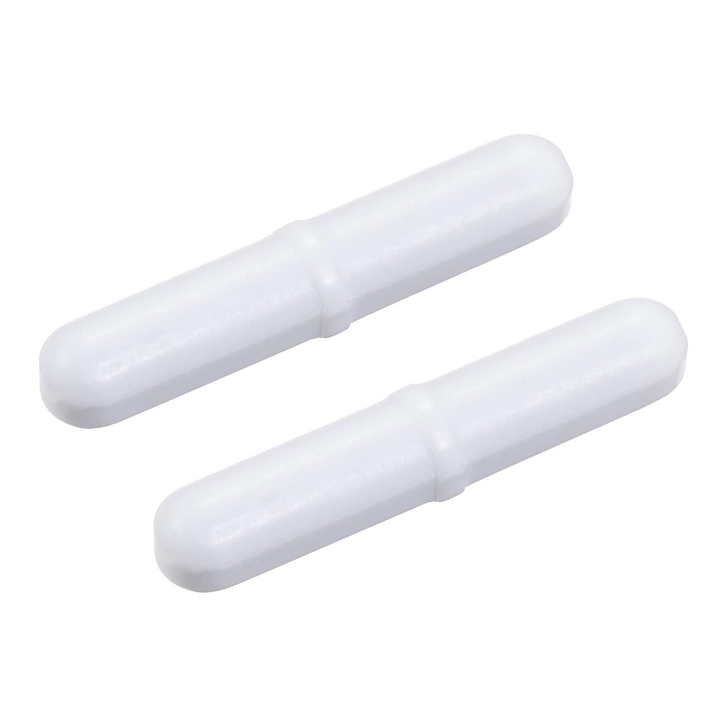 sourcing map Magnetic Stirrer Mixer Stir Bar Rod 45mm(1.77") with Ring Shape PTFE Coating Magnet White for Laboratory Pack of 2