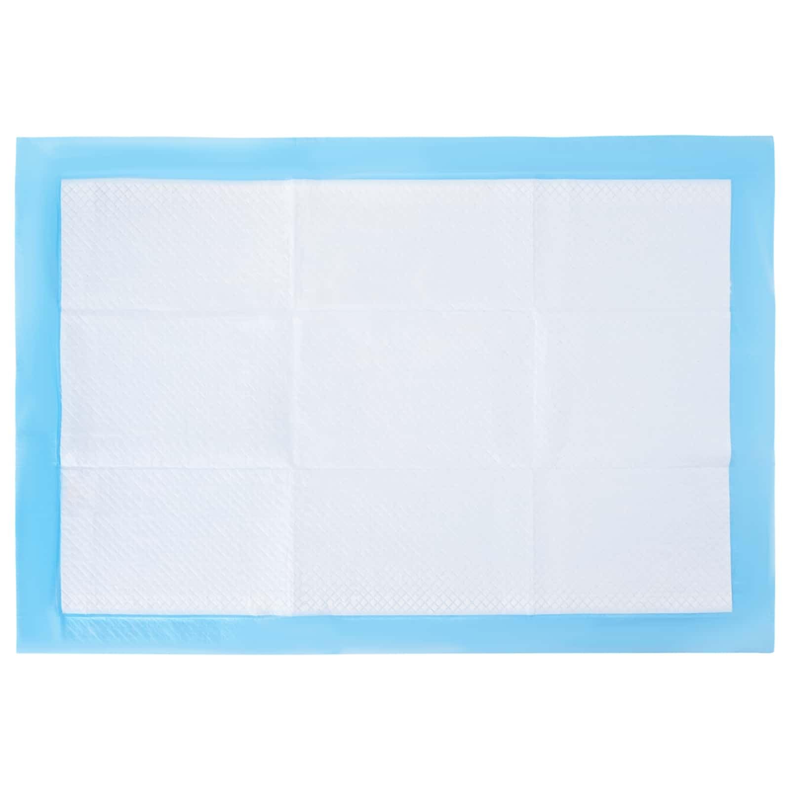 Włóknina podkładka treningowa dla szczeniaków, psów i kotów, 50 sztuk, 90 x 60 cm, chłonna, wodoszczelna, zabezpieczona przed wyciekiem, wiąże zapachy, higieniczna, do mieszkania i pudełka