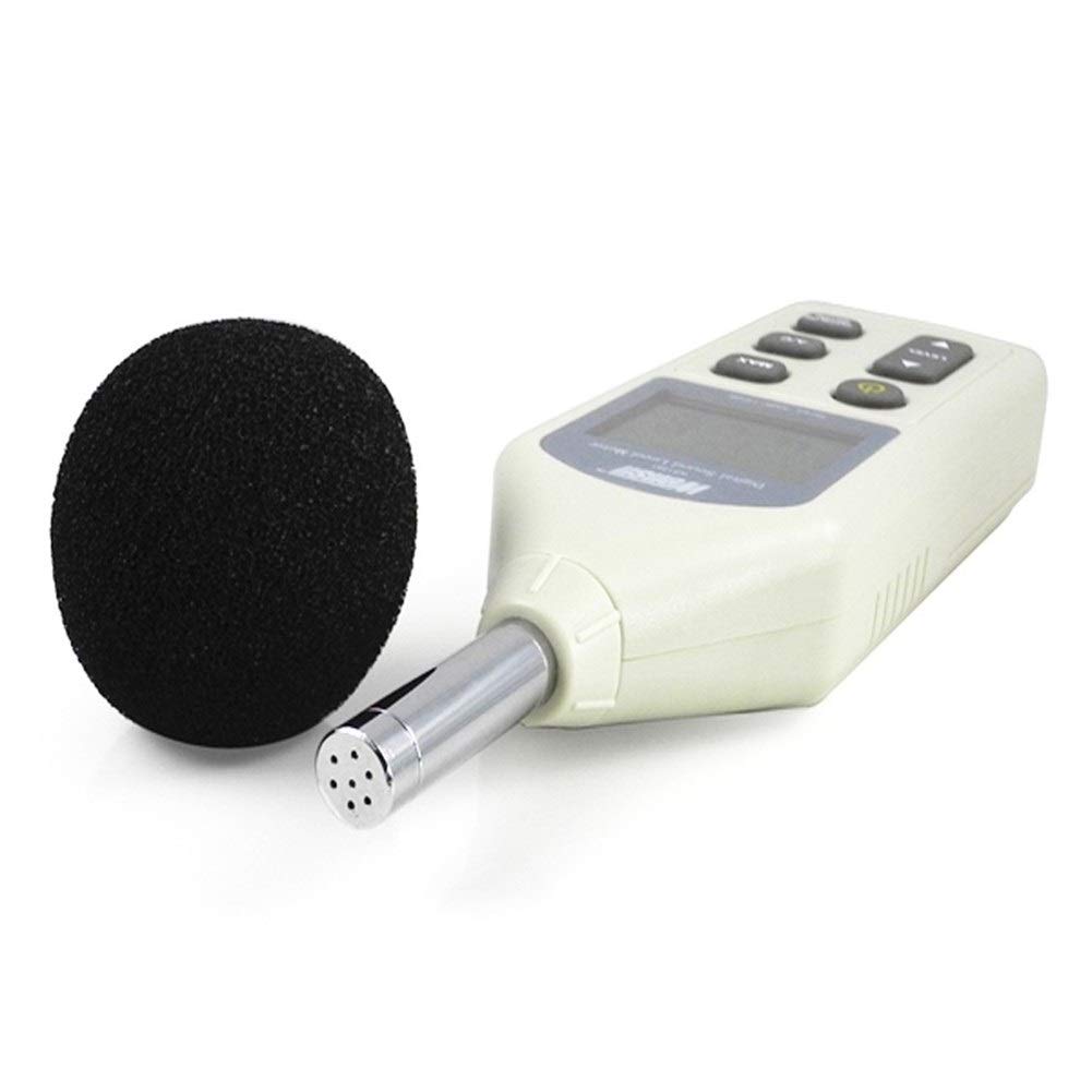 Medidor de Nivel de Sonido Digital WS1361C, Medidor de decibeles, Medidor de Ruido Medidor de Nivel de Sonido LCD Digital 30-130dB USB + con Tarjeta SD