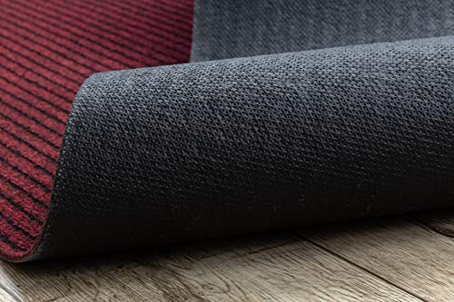 Felpudo exterior e interior rugsx Gin rojo antideslizante de 200x150 cm 8