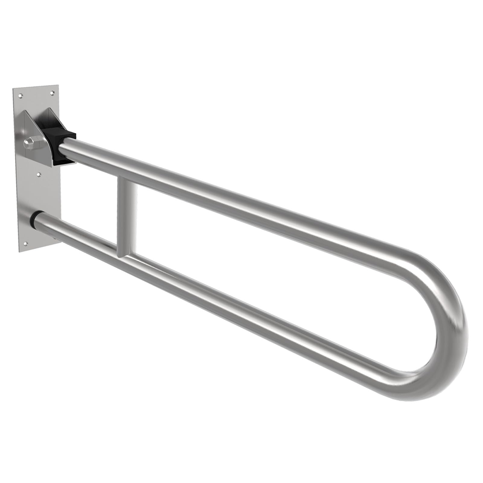 Barra Para WC, Antideslizantes Resistentes Manija de Soporte para Inodoro | Antideslizante Barra Abatible Para Inodoro, Minusválidos WC, Barra Baño Minusválido Carga hasta 120 kg (264 lb) (Blanco)
