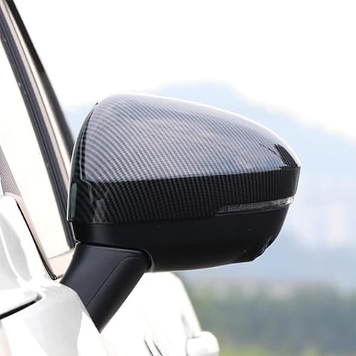Miniatura 6 de Funda protectora de espejo retrovisor para Nissan Rogue 2021 2022 2023 2024 2025 con patrón de fibra de carbono ABS