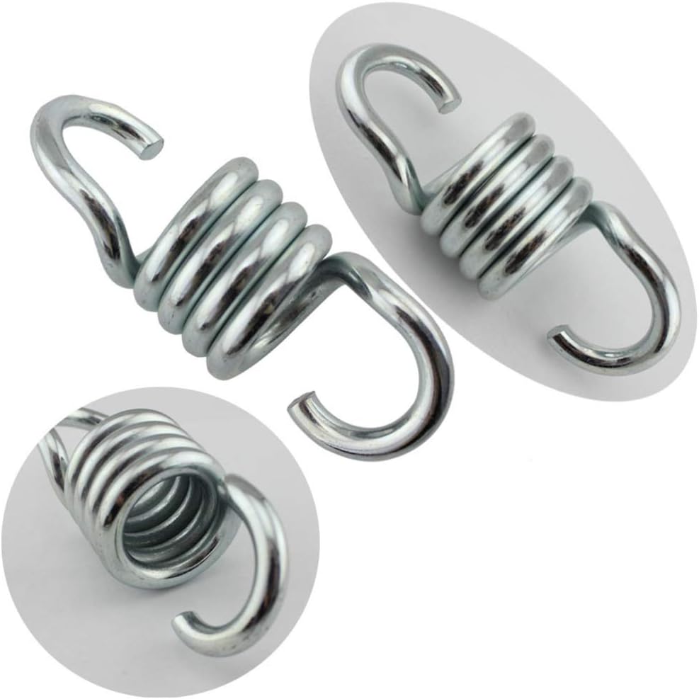 Happyyami 2pcs Heavy Duty Stainless Steel for Hammock Chairs Dual Swivel Hooks for Porch Patio Indoor Use Low Noise Secure Clip Resistant