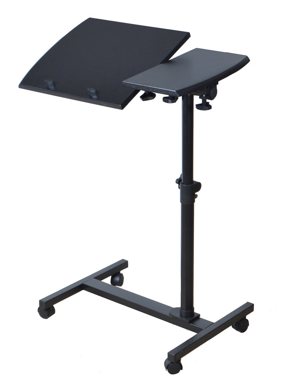 TMS Angle Height Adjustable Rolling Laptop Notebook Desk Over Sofa Bed