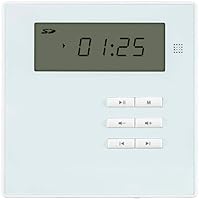 Vista 1 de Monoprice Amplificador de música de montaje en pared de audio comercial, con Bluetooth, auxiliar, FM e infrarrojos, blanco