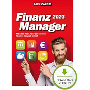 Lexware FinanzManager 2023 Download | Onlinebanking und Finanzverwaltung für private Finanzen und Wertpapier-Handel | Standard | PC Aktivierungscode per Email