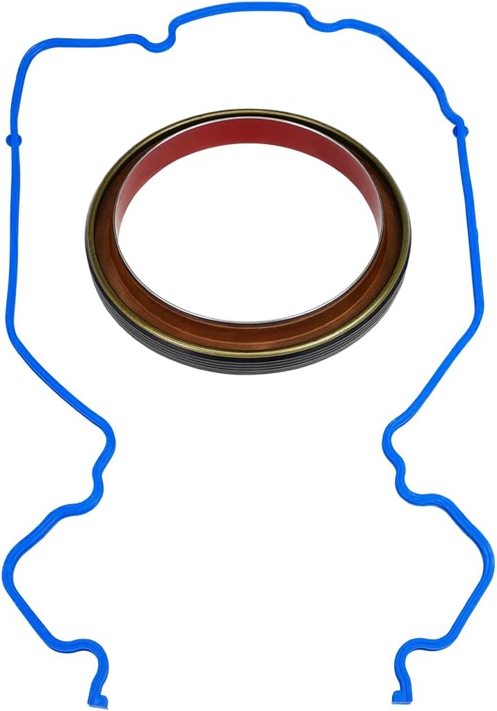 BS40700 Rear Engine Crankshaft Seal Kit Compatible with 2004-2010 Ford E350/E450 ǀ 2003-2005 Excursion ǀ 2003-2010 F250/F350/F450/F550 Super Duty，Rear Main Seal for Engine V6 6.0L 6.4L