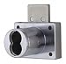 Straight Cam Cabinet Lock, 3/4in L x 1inW