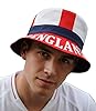 Buckets of Hats England Bucket Hat, England Flag St George's Cross White, Red and Blue #1