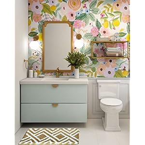 Roseate Egyptian Super Soft (40x60 cm) Microfibre Solid 2000 GSM Bath Mat Super Absorbent Anti Skid Mats for Bathroom/Bedroom/Kitchen/Door Mat/Floor Mat (Beige) Pack of 1