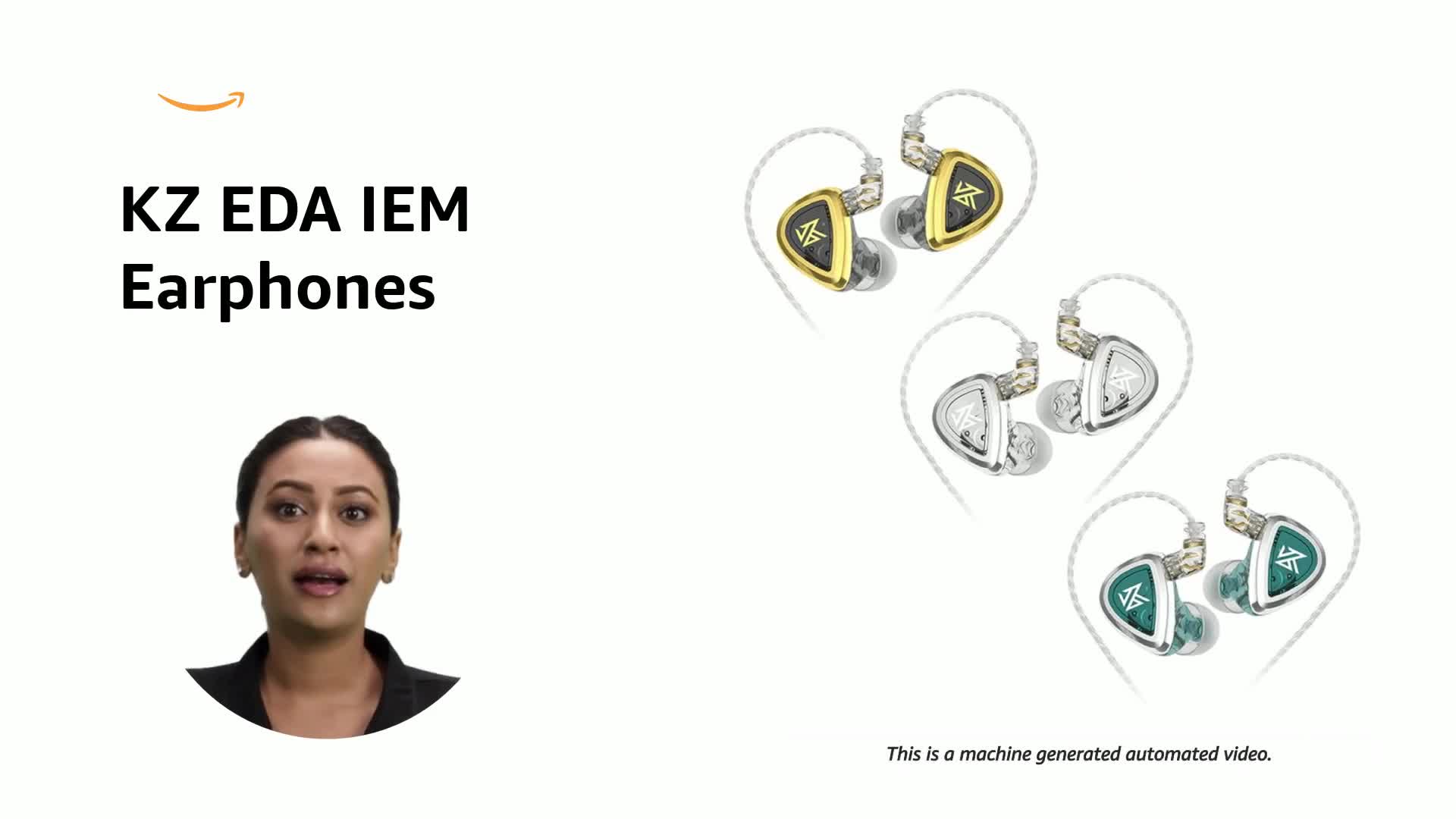 KZ EDA IEM Earphone with Mic, Single Dynamic Driver Earbuds Combos