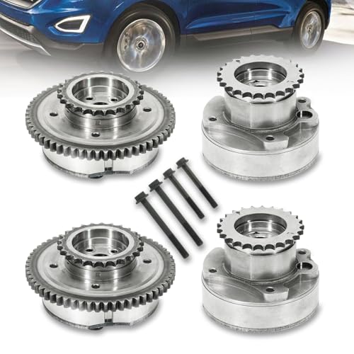 3.5L 3.7L EcoBoost Cam Phaser VVT Sprocket Timing Camshaft Sprocket Gear Fit for Ford F150 / Explorer/Expedition for Lincoln MKX/Mark Replace AT4Z6C525B Intake & Exhaust VVT Timing Cam Phasers