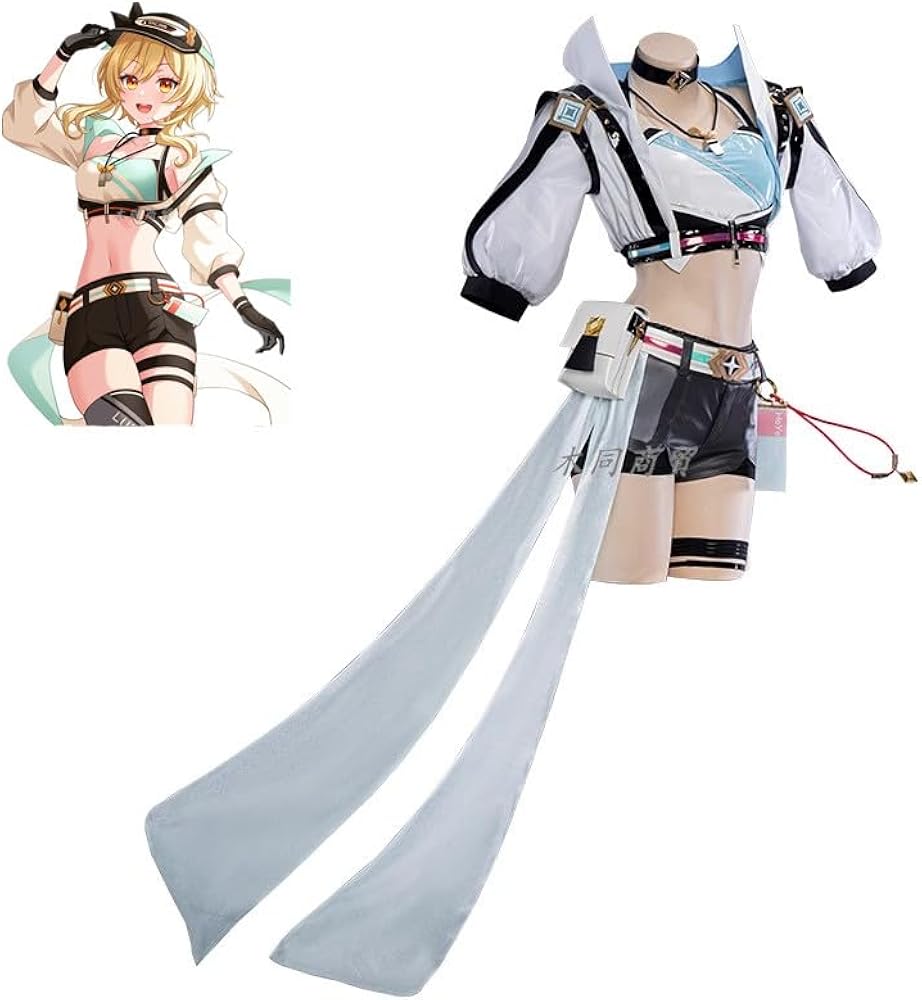 原神　蛍　コスプレ衣装　ウィッグ付き Amazon.co.jp: [晴れ着] 原神 蛍 レーシングスーツ コスプレ衣装+帽+