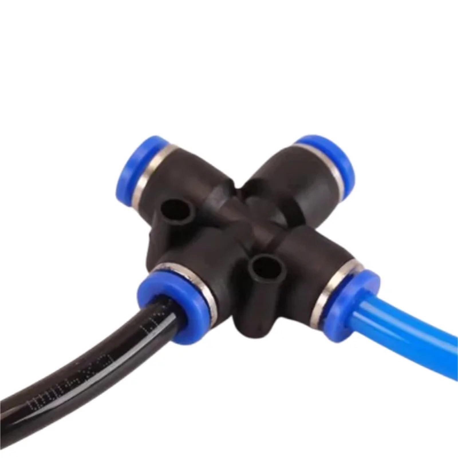 Conector rápido neumático de cuatro vías, accesorios PZA-04 a PZA-12, 10/20 piezas