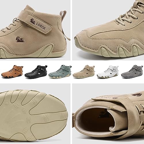 Nevova Shoes for Men, Nevaldeck Orthopedic Shoes, Outdoor Beck Shoe Waterproof Non Slip Breathable Lightweight Comfortable Casual Chukka Ankle Barefoot Boots for Driving Hiking3