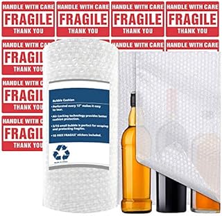 Bubble Cushion Wrap 30cmx15m Air Bubble Cushioning Wrap Rolls Bubble Roll, Perforated Every 30cm,Include 10 Free Fragile Sticker Labels for Moving Shipping Posting Packing Boxes Suppliers