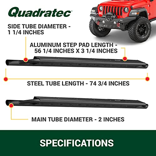 Escalones laterales Quadratec aluminio para Jeep Wrangler JL miniatura 6