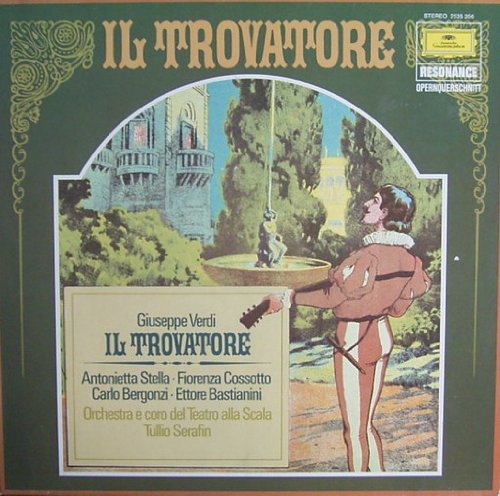 Photo de Verdi: Il Trovatore (Opernquerschnitt in italienischer Sprache - Mailand 1962) [Vinyl LP] [Schallplatte]