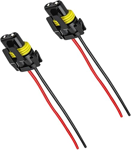 2 PCS Enchufes de Bombilla 9005 HB3 9006 HB4 9012, Conector de Faro Adaptador Hembra Arnés de Cableado Enchufe, Enchufe de Cable de Faros Delanteros