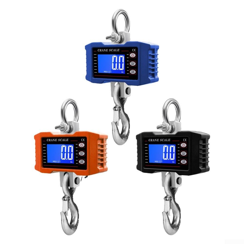 Digitale hangweegschaal, 1500kg digitale hangweegschaal met 65ft afstandsbediening Heavy Duty 1000kg/500kg kraanweegschaal dimbare LED industriële haakweegschalen voor Garage Boerderij Jacht Vissen Et Digitale hangweegschaal, 1500kg digitale hangweegschaal met 65ft afstandsbediening Heavy Duty 1000kg/500kg kraanweegschaal dimbare LED industriële haakweegschalen voor Garage Boerderij Jacht Vissen Et