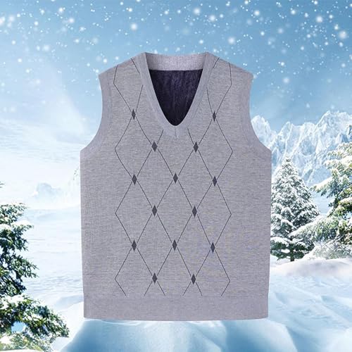 Sweater Vest Men - Mens Sleeveless Sweaters V Neck Casual Knitted Pullover Fall Fashion 20252