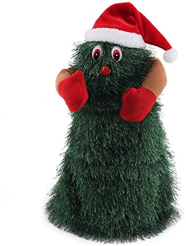 TAIPPAN Juguete de Navidad, muñeca eléctrica de árbol de Navidad Papá Noel,...