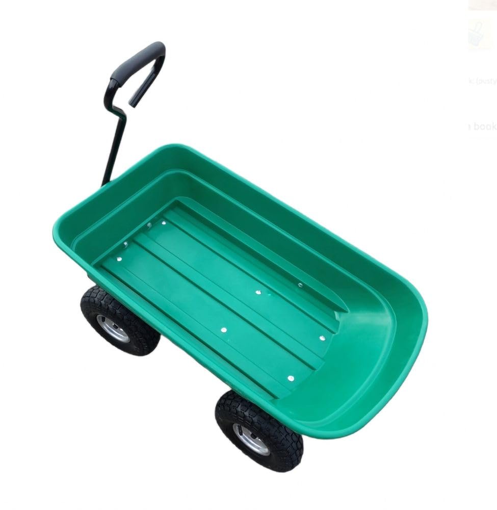 FLO Carrello da giardino con funzione di ribaltamento, 55 l, contenitore: 87 x 47 x 20 cm
