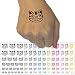 Grinning Cheshire Cat Temporary Tattoo Water Resistant Fake Body Art Set Collection - White (One Sheet)