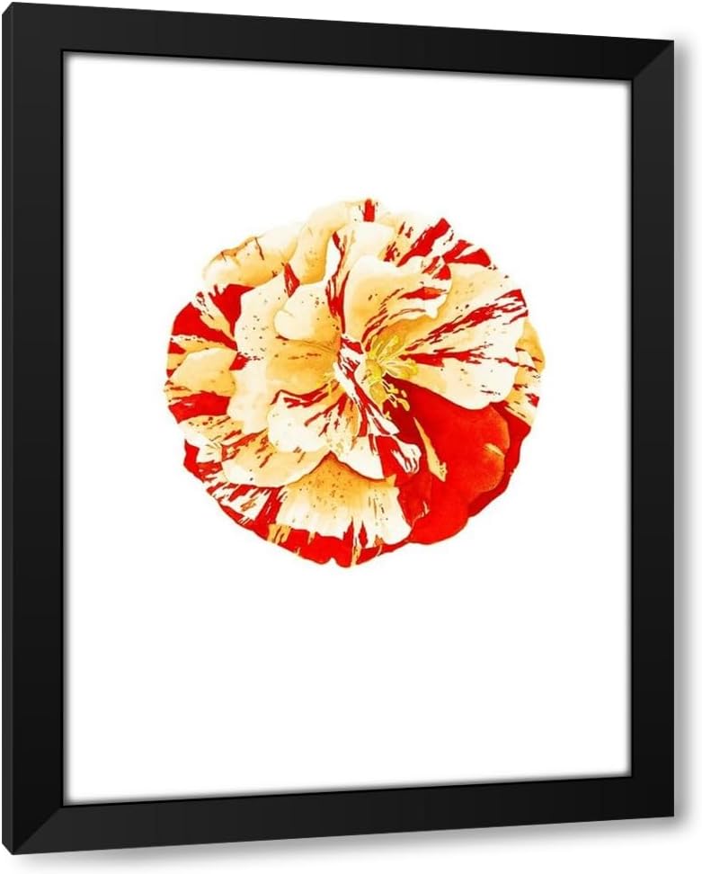 ArtDirect Frida Kahlo Floribunda Rose Red Custom Framed Art Print Giclee Print or Canvas Options with Various Sizes and Customization by ML Studio