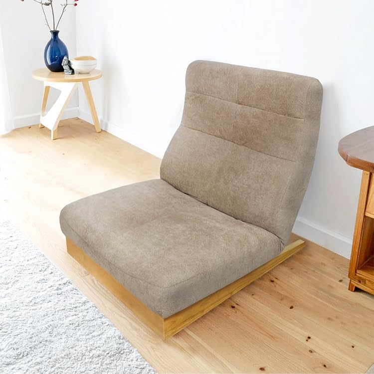 NISSHO Lefurni 一人掛けリクライニングローソファ 背もたれ 座椅子 8段階リクライニング コンパクト インテイリア 家