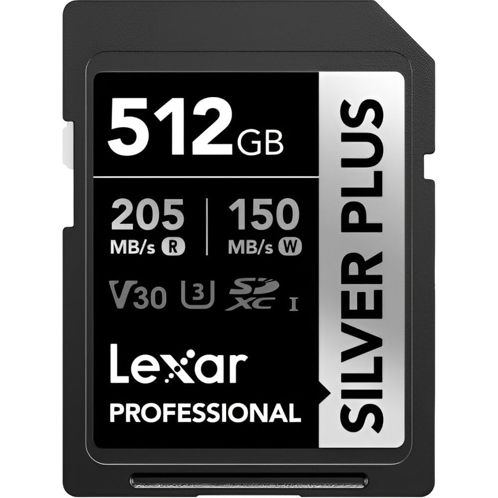 LEXAR Carte SD Silver Plus UHS-1 512Go V30 R205/W150