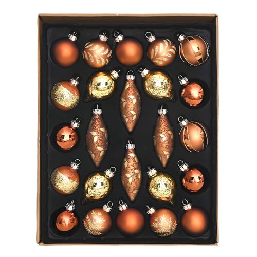 Valery Madelyn Weihnachtskugeln,24stück weihnachtskugeln Glas...