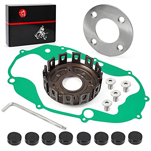 CNC Billet Heavy Duty Clutch Basket Kit & Gasket Compatible with Yamaha Banshee 350 YFZ 350 RZ 350 1987-2006