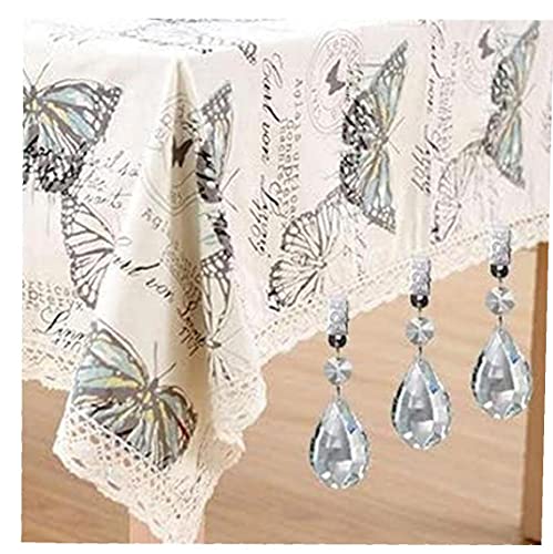Sanfiyya Tafelkleed Hanger Kristal Glas Teardrop Prisma's Clip Tafel Cover Gewichten 3.8 CM 10 STKS - Image 6
