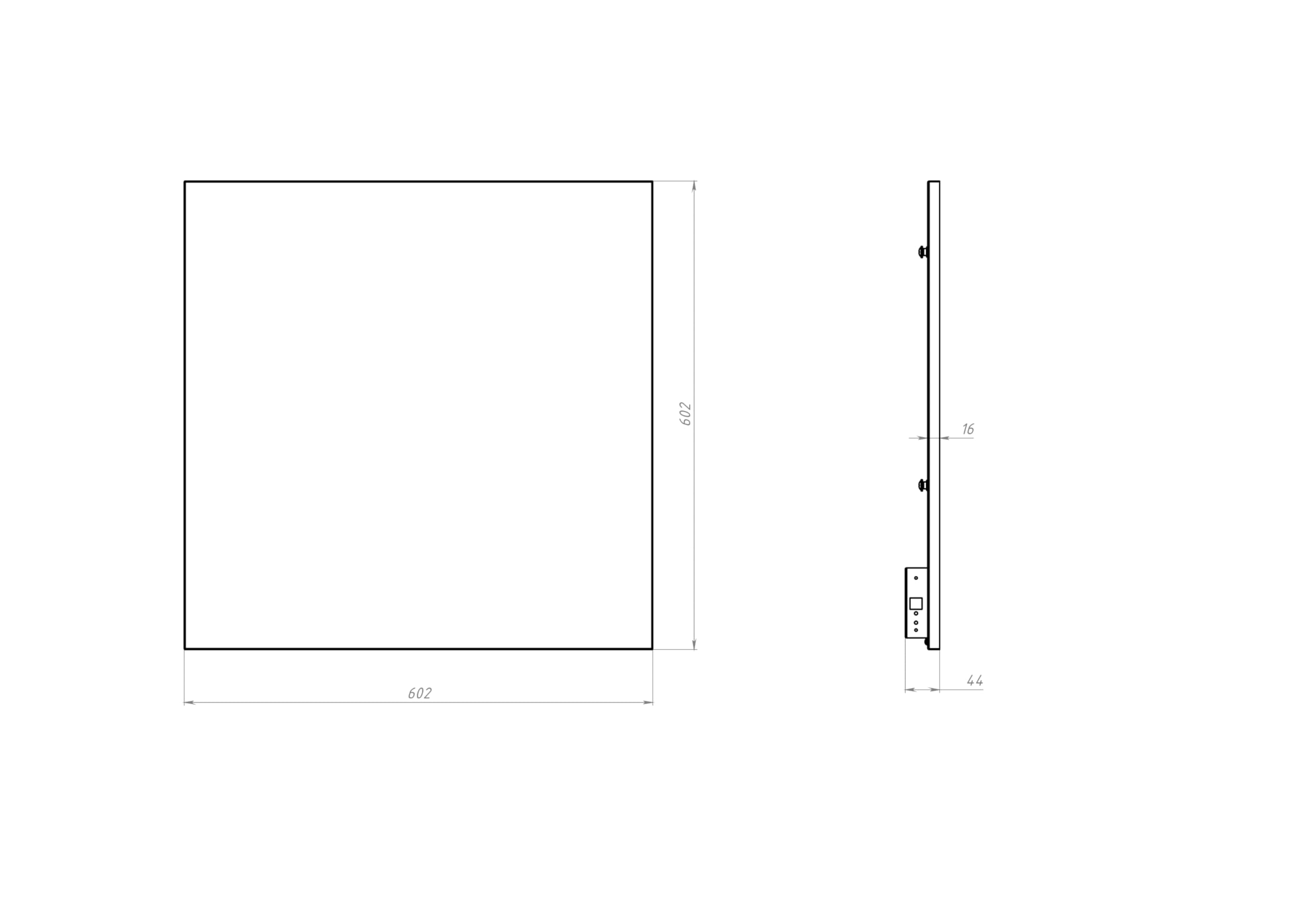 Ceramiczny grzejnik. Panel podczerwieni. Sun WAY TCМ-RA 500 watt | Ogrzewanie do 10 m² | Z wbudowanym programatorem