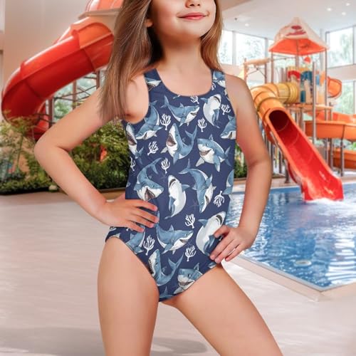 Image of JEOCODY Swimsuit for Girls One Piece Bathing Suit for Teens Crossback Hawaiian Beach Swimwear